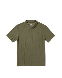 The North Face M PLAITED CRAG POLO (ASIA SIZE) - BURNT OLIVE GREEN