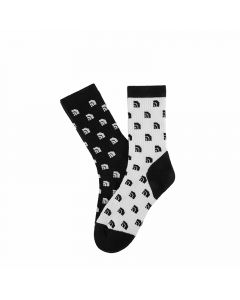 THE NORTH FACE TRAVEL AOP SOCK CREW 2 PACK -AP -TNF WHITE/TN