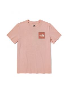 THE NORTH FACE W S/S BOX NSE TEE -AP -EVENING SAND PINK