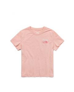 THE NORTH FACE W S/S NOVELTY LOGO TEE -AP - EVENING SAND PINK