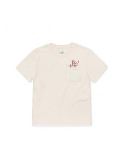THE NORTH FACE W S/S DOME GRAPHIC POCKET TEE -AP - GARDENIA W
