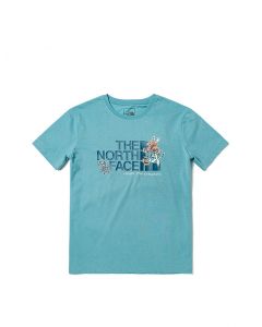 THE NORTH FACE W FOUNDATION FLORAL TEE - AP - REEF WATERS